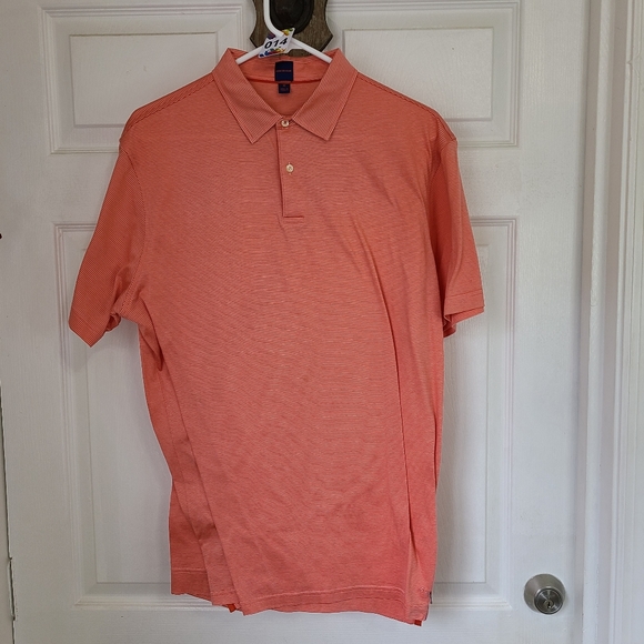(862) Mercer Blue Men's Short Sleeve Polo Shirt, Size: Medium Color: Peach - Picture 1 of 14